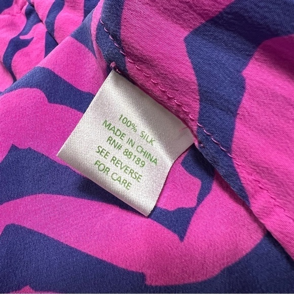 Lilly Pulitzer I Got Lucky Silk Moxy Blouse - Picture 5 of 12